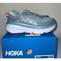 HOKA ONE Bondi 7 여성 Blue Fog / Glass 1110518 Running Shoe ALL Size