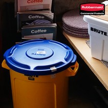러버메이드 벤티드브루트 원두보관통 다용도 수납용기 뚜껑(37L/75L/121L), 75L 뚜껑, 흰색
