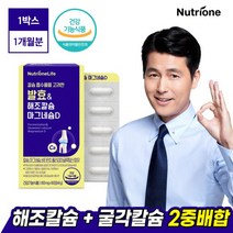 [뉴트리원]정우성 발효해조 칼슘 마그네슘 비타민D 1박스 칼마디, 단품, 단품