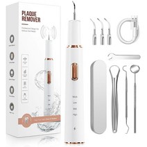 치아용 플라크 리무버 치석 3가지 모드 4개의 교체 가능한 클리닝 헤드 포함