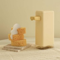 큐브덕 자동 손세정기 디스펜서 물비누, 옐로우, 1개