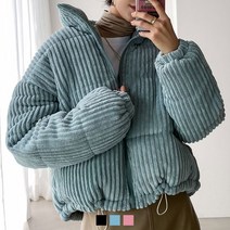 캐치버디 코튼 골덴 숏패딩 자켓 여성점퍼 데일리룩 (3colors)