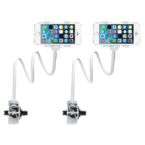 편스토어 집게형 스마트폰 자바라 거치대 97mm 2개, 화이트 2P