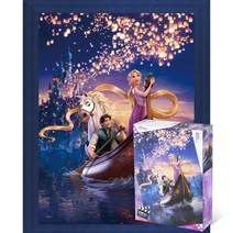 퍼즐피플 라푼젤 직소퍼즐, 라푼젤 꿈의여정 800피스 액자포함(우드블루), 800p