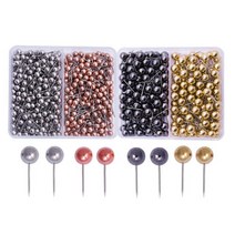 코르크 콜크 보드판 까꿍판 환경판 메모판 메뉴판 1000PCS 맵 압정 푸시 핀 4MM 6MM 플라스틱 헤드 스틸 포, 01 MULTI_02 4mm