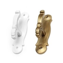 아트박스/윈도우드레스 플라스틱 후사고리(화이트/브라운), 화이트_2개 1세트