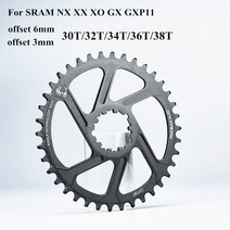 GOLDIX GXP 자전거 MTB 산악 자전거 30T32T34T36T38T Sram 1112S NX XX XO GX GXP11 단일 디스크 t 용 크라운 자전거 체인 링, 오프셋 3mm 30T