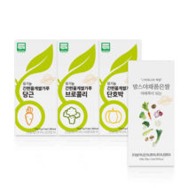 [맘스] 이유식용 1단계 유기농 쌀가루 초기이유식용 쌀미음3종과 야채품은쌀 이유식, 1세트, 초기 중기 후기 이유식 세트