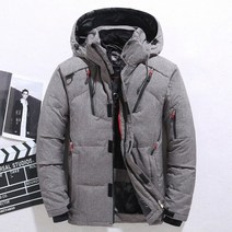 오리인형 안고자는인형 오리바디필로우 거위겨울 파카 남성 다운 재킷 남성 화이트 덕 다운 재킷 후드 야외, 03 gray_02 L