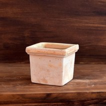 이탈리아 데로마토분 사각 11x10cm 사각형토분 이태리토분, 물구멍타공O