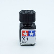 타미야 X1 블랙 유광 10ml 에나멜도료 TAMIYA
