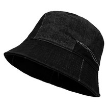 라핑 코노 데님 벙거지 남녀공용 캐주얼 무지 패션 버킷햇