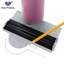프로파일 게이지 150mm/6 인치 금속 윤곽 게이지 복사기 마킹 게이지 깊은 장식 템플릿 복사용 일반 도구, 단일옵션