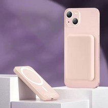휴대용 캠핑용 차박 발전기 Magsafe 10000mAh 보조베터리 마그네틱 무선 외부 배터리 팩을 13 12 13프로 12프로 Max, 05 pink_01 5000mAh