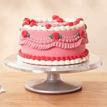 당일 꽃배달 생일 축하 꽃바구니 생화 꽃다발 케이크, 05.하트벨벳&브랜드케익