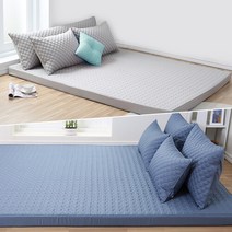 대우침장 7존 9존 싱글 에어매트리스커버 100x200x7, 그레이