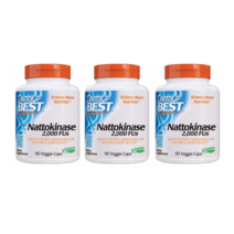 [해외]닥터베스트 나토키나제 베지 캡슐, 3팩, 90 정