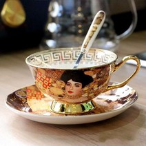 고급 명품 커피잔 찻잔 빈티지 본 차이나 커피 세트 도자기 차 세라믹 냄비 머그잔 설탕 그, Cup 200ML