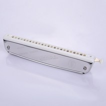 하모니카 chromatic harmonica 24 홀 c key slive 전문 입 오르간 를 위한 초보자 뮤지컬 교육 보트 모양, 은