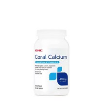 GNC 코랄칼슘400 180캡슐 마그네슘 비타민D3 코랄칼디