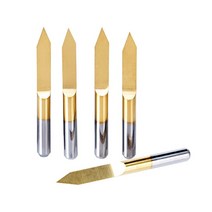 pcb 금속 절단 가공10pcs 3.175 1/8 조각 커터 V 모양 티타늄 밀링 PCB 비트 CNC 라우터 도구, 23 3.175x30x1.2
