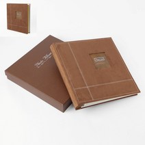 YOLOMAM 접착식 앨범 40매 다크브라운 사진포토북 다이어리앨범