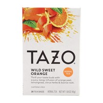 Tazo 타조 허브 티 와일드 스위트 오렌지 20 티백