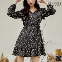 미쏘 프릴 플로랄 원피스 MIWOW9906A