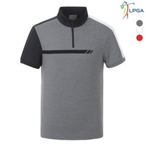 LPGA 남P 컬러배색 반짚업 티셔츠 L192TS115P