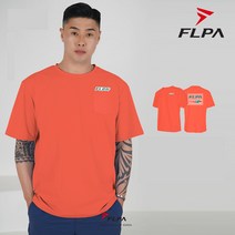 플라이파워 플파 티셔츠 배드민턴 상의 반팔티 FP몬스터 아이스 오렌지 FP-TS22111OR 남성 여성 배드민턴복