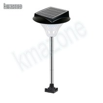 kmazone 128LED 태양광 정원등 야외 잔디등 화이트 라이트, 128LED스탠드형