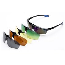 wrikri 자외선차단 스포츠선글라스 교체형렌즈 RD0099, 블루퍼플렌즈