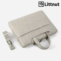리트넛 라이트 투인원 노트북 가방 파우치 크로스 백 어깨끈 포함, 멜란지 그레이