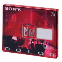 SONY ~ Blank Minidisc ~ 74 Minutes - MDW-74AR (Ruby Red), 1
