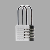 도난방지 4중 안전 번호 긴고리 자물쇠(랜덤) 창고 사물함 학교 캐비닛 금고 보관함