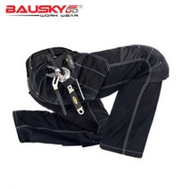 B129X-Bauskydd 작업복 무릎패드보호 멀티포켓 선박작업복 내마모성, CO1-BLACK(블랙)