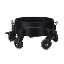 버킷돌리 세트 (PU 바퀴 우레탄 물통 이지볼트 세차 청소 버킷 양동이 바퀴의자), 01-2 버킷돌리(블랙) 우레탄 3인치바퀴