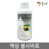붕사비료 보론 500ml 붕소 붕산 비료 액상붕사, 필수옵션:GS 보론 500ml