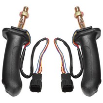 2pcs l + r 3 버튼 굴삭기 조이스틱 assy 핸들 기어 대우 두산 dh dx150 215 225 300 370-9c, 없음