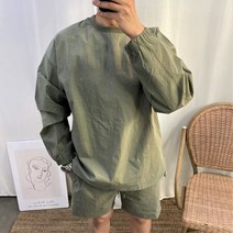 남녀공용 오버핏 바스락 스판 바람막이 맨투맨 5컬러