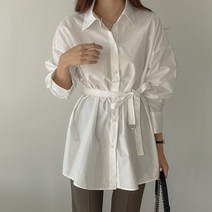 디어제인 링벨트 카라 셔츠 v00014