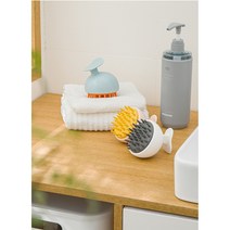 샴푸 브러쉬 두피 브러쉬 두피케어 샴푸솔 두피 세정 실리콘, 코튼 파우더