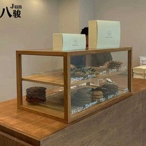 카페 빵 보관함 우드 나무 프레임 빈티지 쇼케이스, 상세 페이지 참고, 유형 D/맞춤형