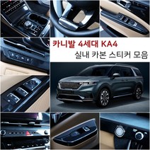 오토클럽 신형 4세대 카니발KA4 카본 스티커 모음 마스크 필름 인테리어 튜닝 용품 부착 커버 랩핑, AC_핸들몰딩-헤어라인검정