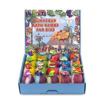 공룡 흡입 장난감이 들어 있는 어린이 20PCS, 20 Kids Bath Bombs with Dinosa