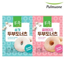 풀무원 풀스쿡 두부도너츠 2종x18개글레이즈 슈가풀, 글레이즈 50gx18개