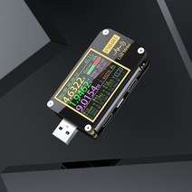 전기계측fnb48s usb 커패시턴스 전압 테스터 전류 측정기 모니터 다기능 고속 충전 전력 감지 분석기 테스트 도구, 블루투스 없음