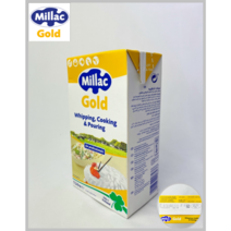 [PRITCHITTS] MILLAC GOLD 밀락골드 휘핑크림 1L(냉장)_치즈왕자, 1팩, 1L