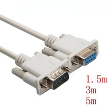 연장 케이블 선 연결 이어폰 전원 HDMI USB PC 컨버터 DB9 직렬 9 핀 어댑터 RS232 3m, 3.1.5M - female to female