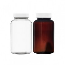 아조아닷컴 PET식품제약용기400ml 1개, 4.안전캡-갈색투명용기-1개